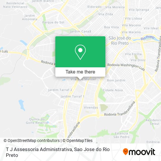 T J Assessoria Administrativa map