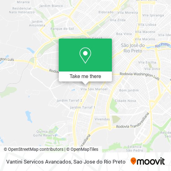 Vantini Servicos Avancados map