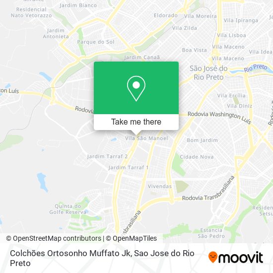 Mapa Colchões Ortosonho Muffato Jk