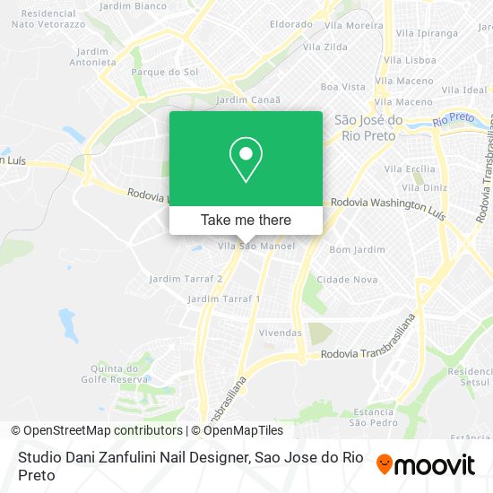 Studio Dani Zanfulini Nail Designer map