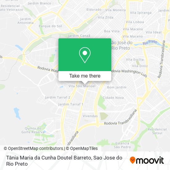 Tânia Maria da Cunha Doutel Barreto map