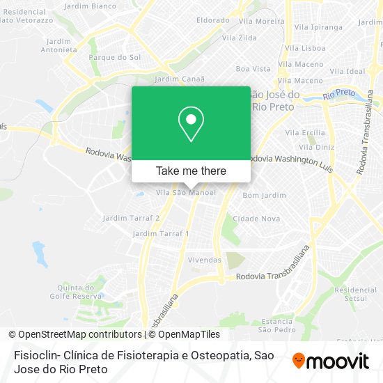 Mapa Fisioclin- Clínica de Fisioterapia e Osteopatia