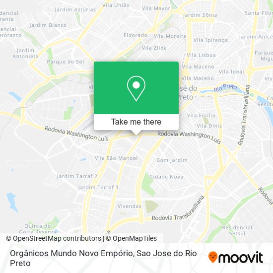 Orgânicos Mundo Novo Empório map
