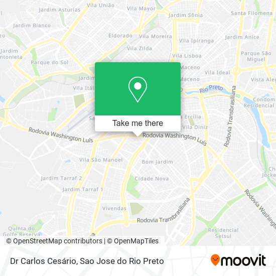 Dr Carlos Cesário map