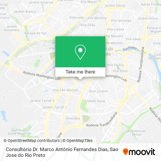 Consultório Dr. Marco Antônio Fernandes Dias map