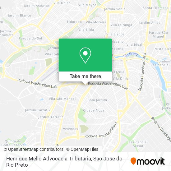 Henrique Mello Advocacia Tributária map