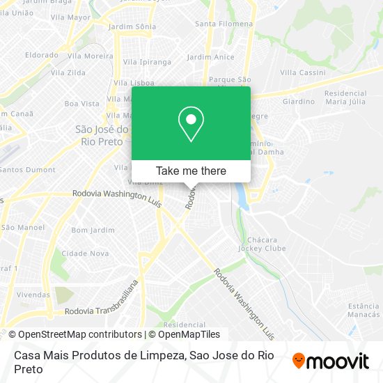 Mapa Casa Mais Produtos de Limpeza