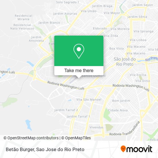 Betão Burger map