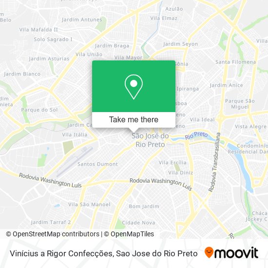 Mapa Vinícius a Rigor Confecções