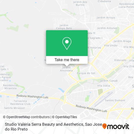 Studio Valéria Serra Beauty and Aesthetics map