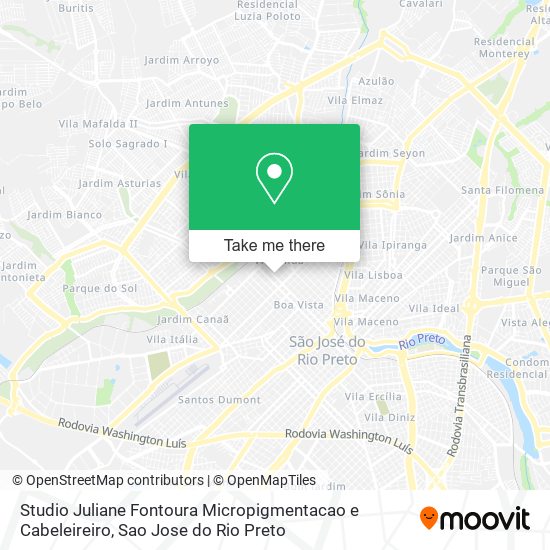 Studio Juliane Fontoura Micropigmentacao e Cabeleireiro map