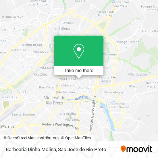 Barbearia Dinho Molina map