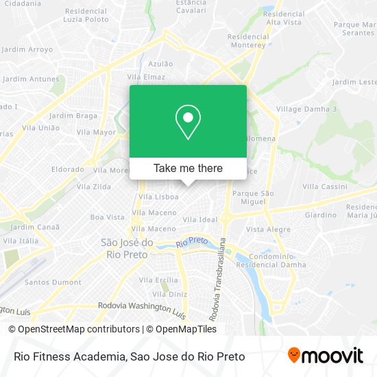 Rio Fitness Academia map