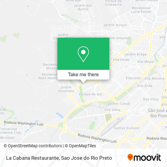 La Cabana Restaurante map