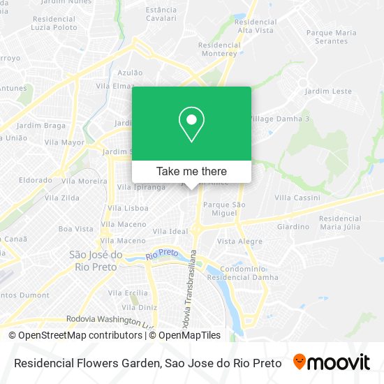 Mapa Residencial Flowers Garden