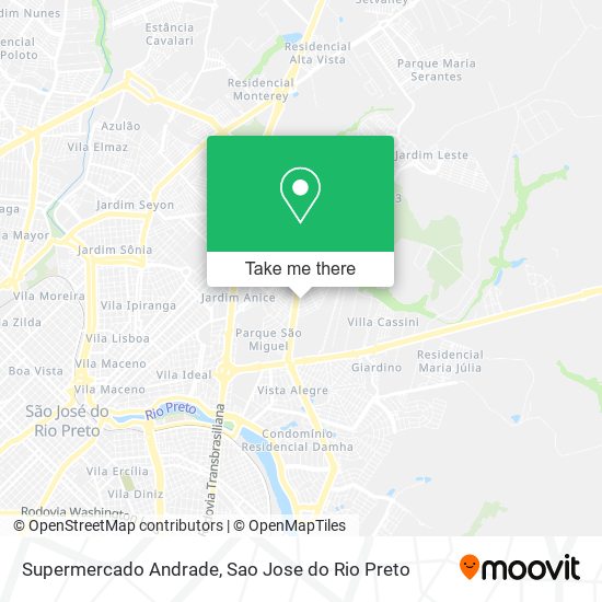 Supermercado Andrade map