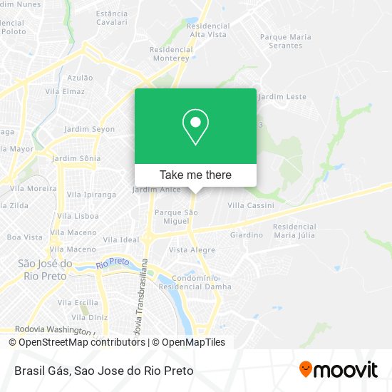 Brasil Gás map