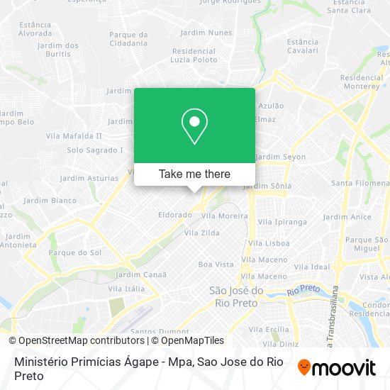 Mapa Ministério Primícias Ágape - Mpa