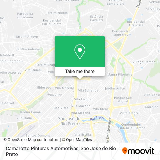 Camarotto Pinturas Automotivas map