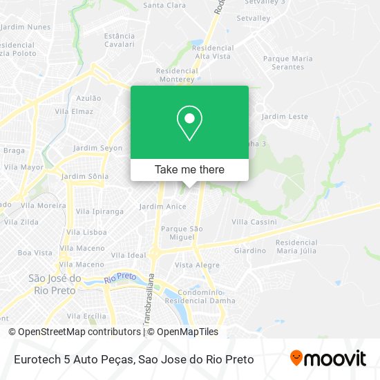 Eurotech 5 Auto Peças map