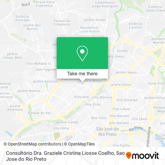 Consultório Dra. Graziele Cristina Liosse Coelho map