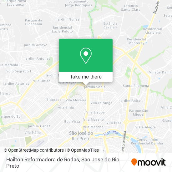 Mapa Hailton Reformadora de Rodas