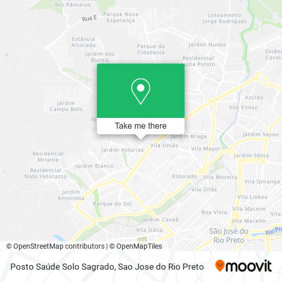Posto Saúde Solo Sagrado map
