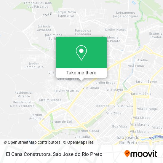 El Cana Construtora map