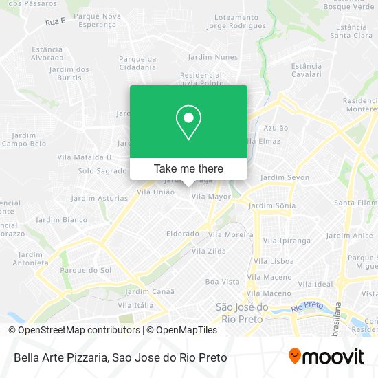 Bella Arte Pizzaria map