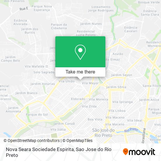 Nova Seara Sociedade Espirita map