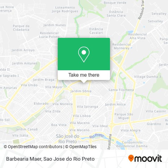 Barbearia Maer map