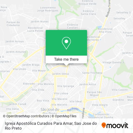 Igreja Apostólica Curados Para Amar map