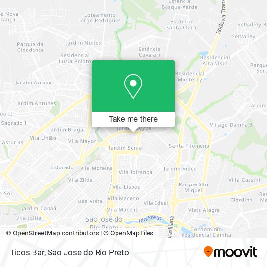 Ticos Bar map