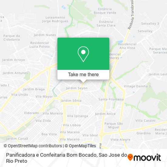 Panificadora e Confeitaria Bom Bocado map