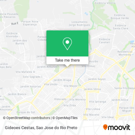 Gideoes Cestas map