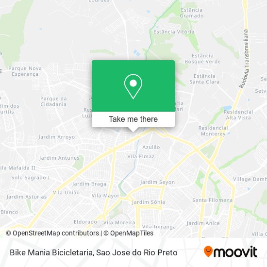 Bike Mania Bicicletaria map