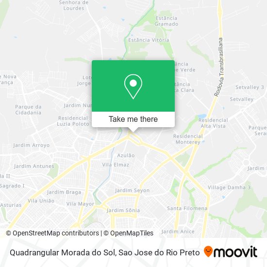 Mapa Quadrangular Morada do Sol