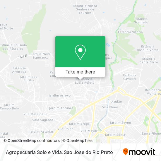 Agropecuaria Solo e Vida map