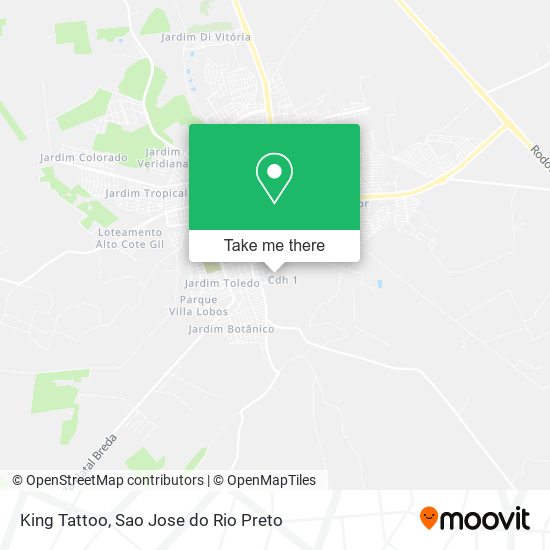 King Tattoo map