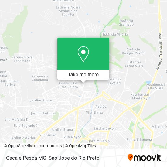 Caca e Pesca MG map