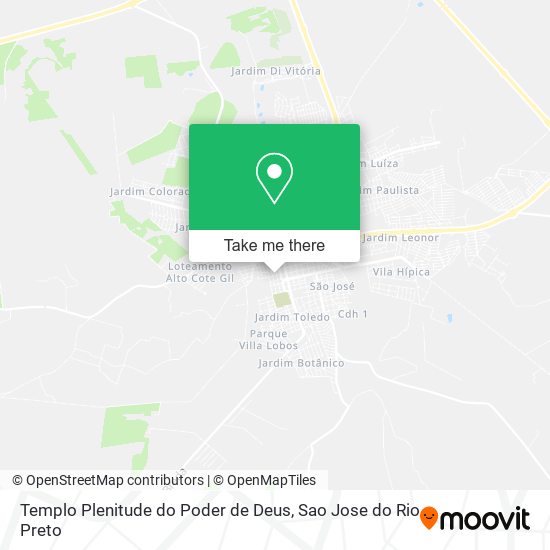 Templo Plenitude do Poder de Deus map