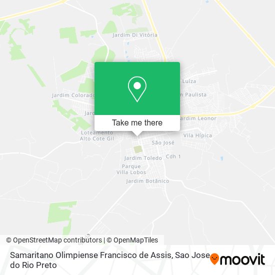 Samaritano Olimpiense Francisco de Assis map