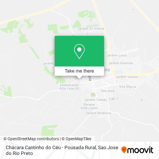 Chácara Cantinho do Céu - Pousada Rural map