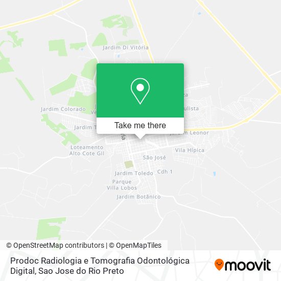 Prodoc Radiologia e Tomografia Odontológica Digital map