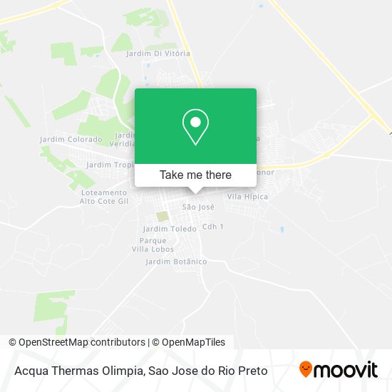 Acqua Thermas Olimpia map