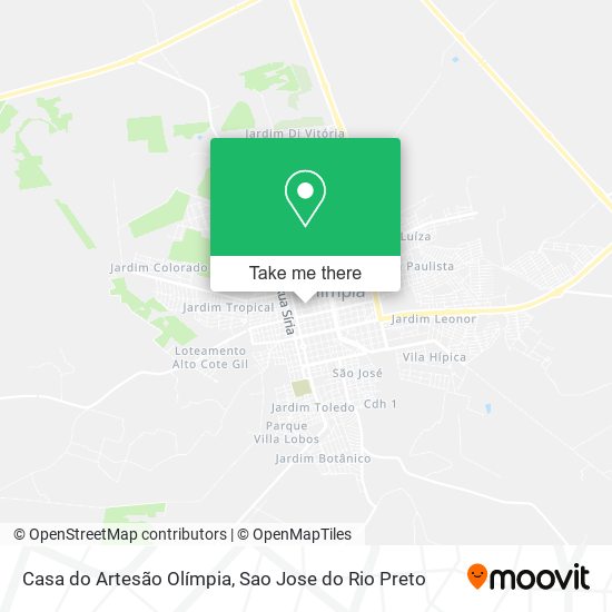 Casa do Artesão Olímpia map