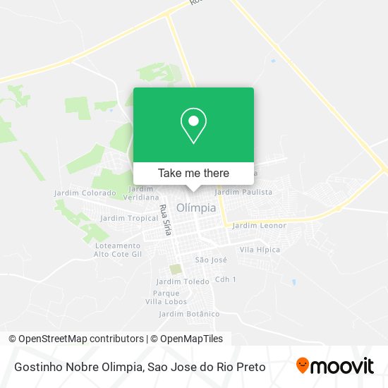 Gostinho Nobre Olimpia map
