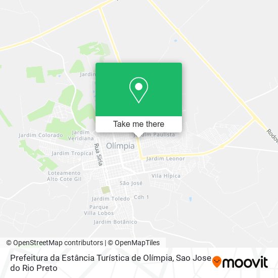 Prefeitura da Estância Turística de Olímpia map