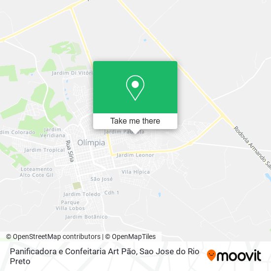 Panificadora e Confeitaria Art Pão map