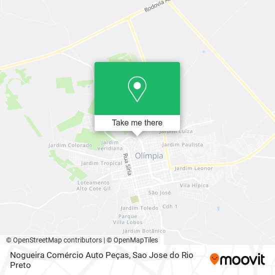 Mapa Nogueira Comércio Auto Peças